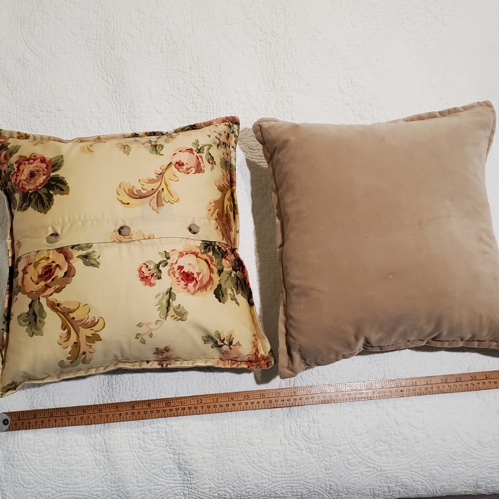 Ralph Lauren Blue Label Pair of Sussex Garden Throw Pillows